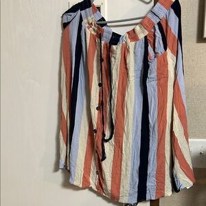 LuLaRoe Multicolor Striped Skirt